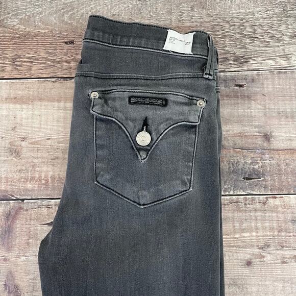 Hudson Jeans Women's Size 27 Gray Lilly Mid Rise Ankle Skinny Denim Flap Pockets - Picture 3 of 15